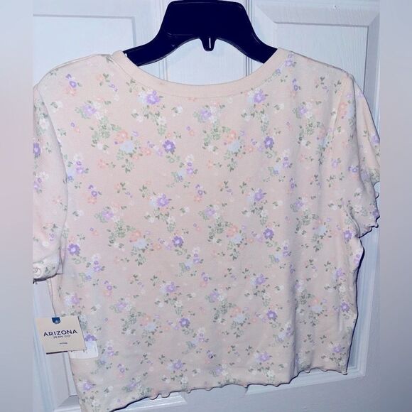 Women's Arizona Juniors Fitted Floral Top - NWT - XXL - Picture 4 of 4
